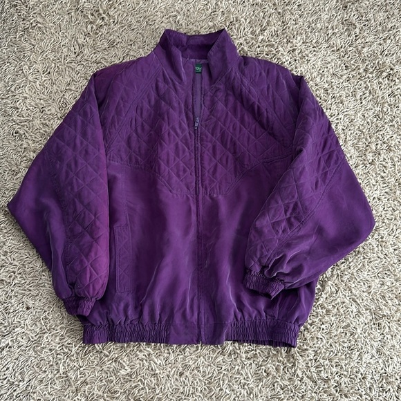 Women’s Vintage 2pc Purple Hunt Club 80s Tracksuit Size Large - Picture 5 of 13